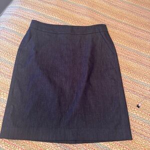 LOFT Ann Taylor Dark Gray Pencil Skirt Lined w/Pockets Size 4